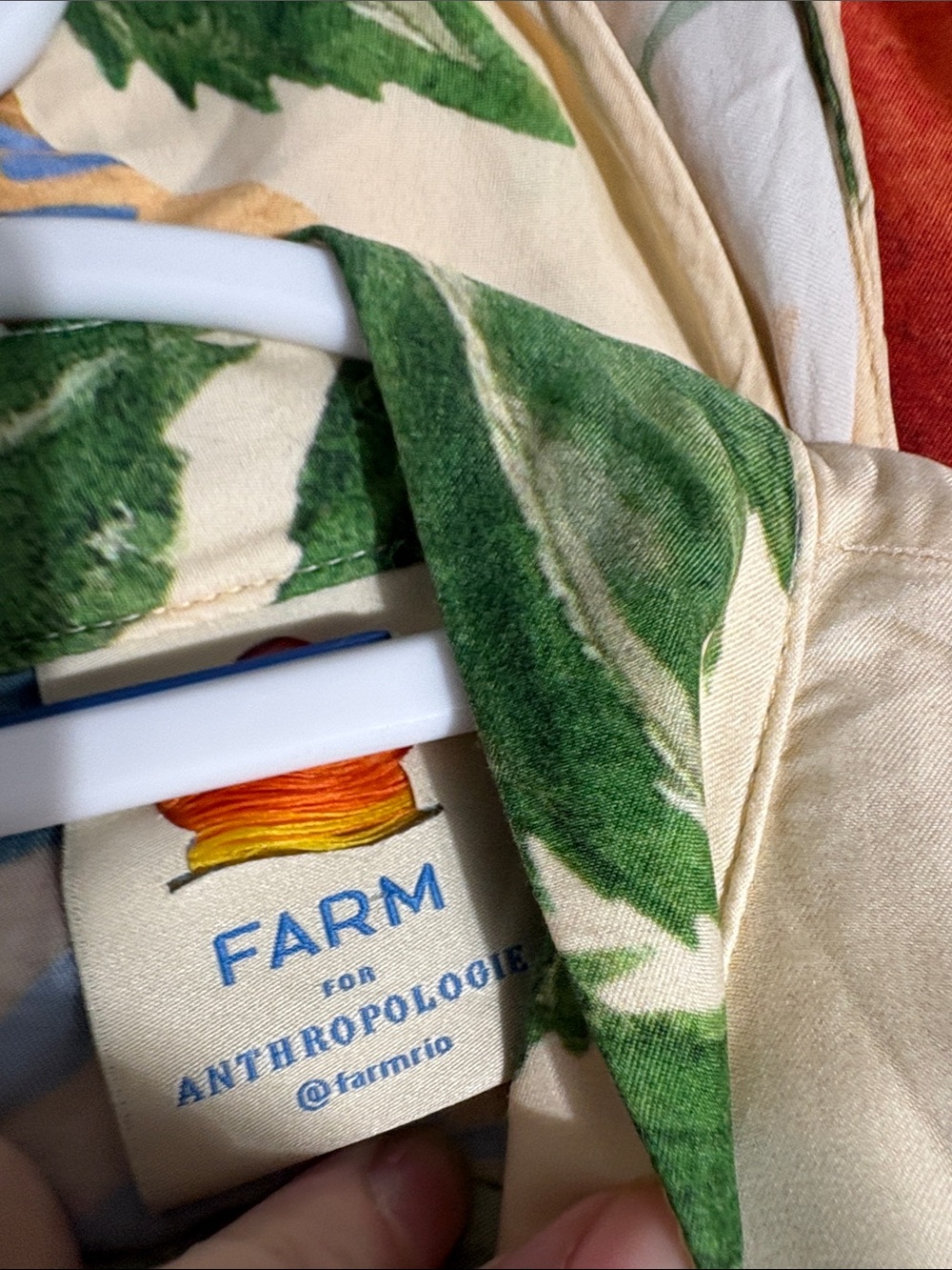 Antropologie FarmRio Halterneck Maxi Dress with Tropical Print - Picture 10 of 14